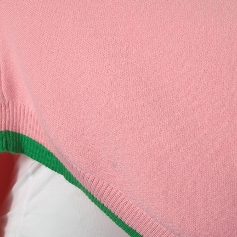 Ivy Storehouse AKA Ivy Leaf Knit Cape Pink Green Alpha Kappa‎ Alpha Sorority XL - Picture 14 of 15